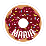 Tarjetitas redondas Donuts Pers 20u